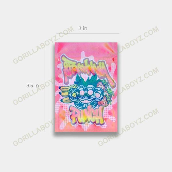 Strawnana Punch mylar bags 3.5 grams