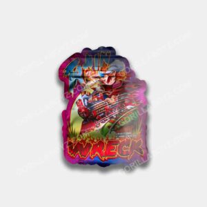 Train Wreck mylar bags 3.5 grams