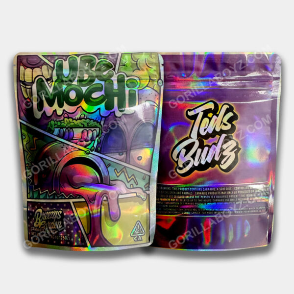 Ube Mochi mylar bags 3.5 grams