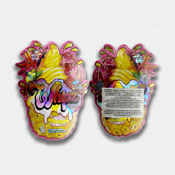 Whipz Pineapple mylar bags 3.5 grams