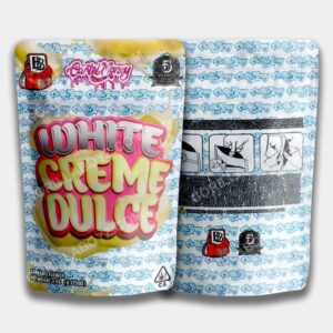 White Creme Dulce mylar bags 3.5 gram
