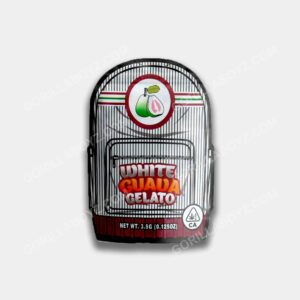 White Guava Gelato 3D mylar bags 3.5 grams