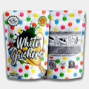 White Gushers mylar bags 3.5 grams