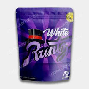 white runtz mylar bags