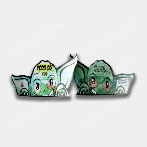 Yoda OG Die-Cut 3D mylar bags 3.5 grams