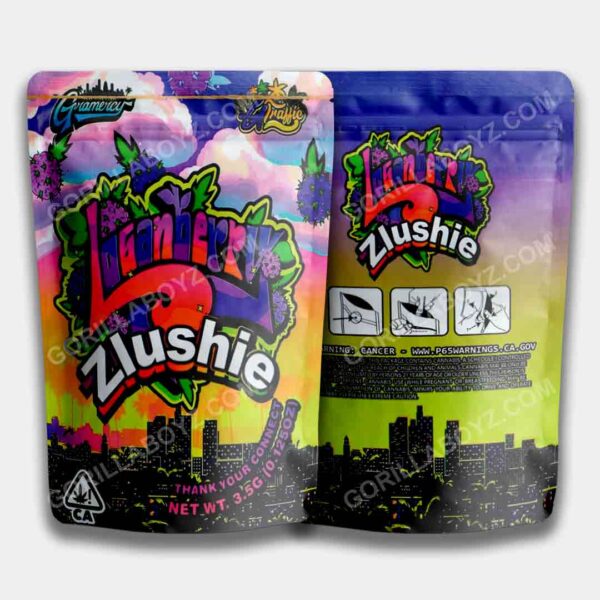 Zlushie Logan Berry mylar bags 3.5 grams