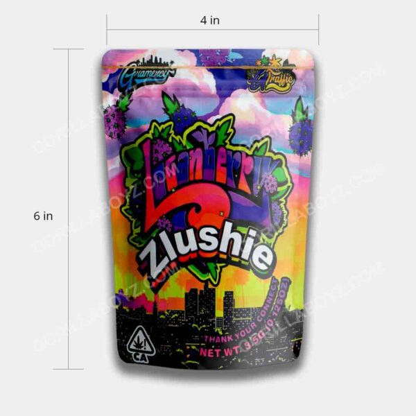 Zlushie Logan Berry mylar bags 3.5 grams