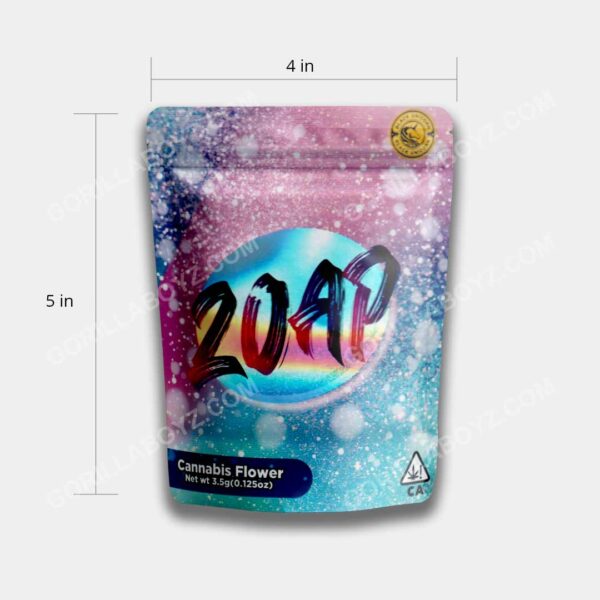 Zoap holographic mylar bags 3.5 grams